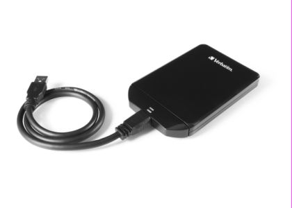 19220 Verbatim USM HDD Global Angled with Cable
