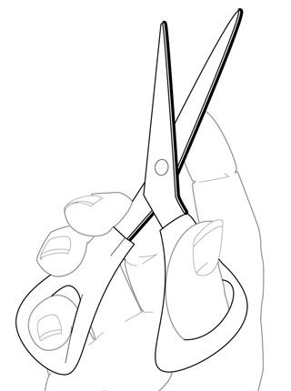 38592 03 hand wih scissors