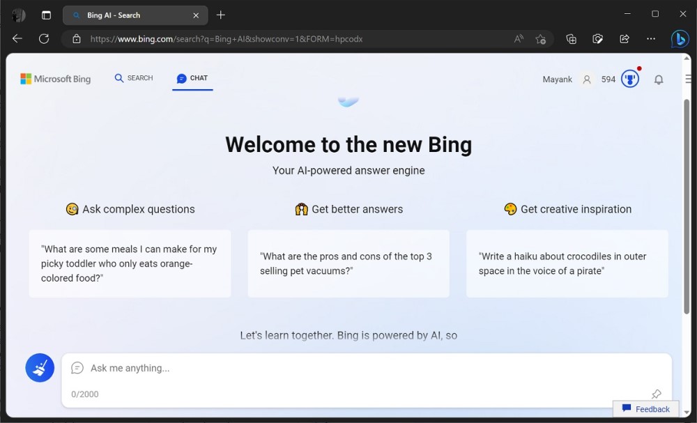 Bing Microsoft