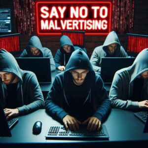 malvertising A kiberbűnözőknek csak arra kell rávenniük valakit, hogy kattintson egy hétköznapibnak tűnő Google keresési eredményre. kép: (DALL-E 3 - Justin Viktor)